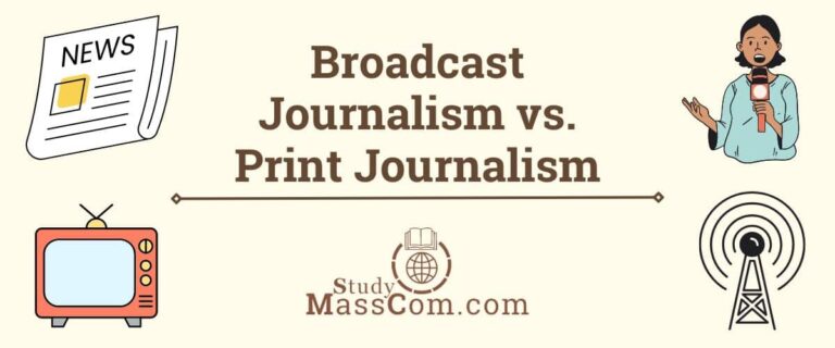Broadcast Journalism vs. Print Journalism
